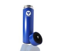 Insulated Water Bottle,Travel Mugs, 500ml LED Temperature Display Smart Water Cup, Stainless Steel Vacuum Drink Flasks, Cold & Hot Sport Drink Bottle for Gym, Office, Cycling (Blue)
