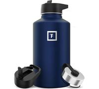 Insulated Water Bottle with Straw - 650/950/1200/1800 ml - Leakproof Double-Walled Stainless Steel Metal Drink Flask BPA-Free - Sports Travel Gym Camping Hiking Kids