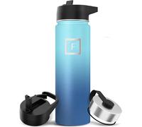 Insulated Water Bottle with Straw - 650/950/1200/1800 ml - Leakproof Double-Walled Stainless Steel Metal Drink Flask BPA-Free - Sports Travel Gym Camping Hiking Kids
