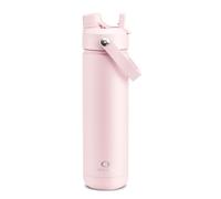 Insulated Water Bottle with Straw - Encool Stainless Steel Water Bottle, Leak-Proof, BPA-Free, Double Wall Vacuum Keeps Cold for 24 Hours for Sports, Travel, School (26 oz, Cotton Candy)