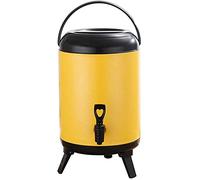 Insulated Water Fountain Dispenser - 8L Thermos for Hot and Cold Drinks with Tap & Foldable Tripod for Tea, Coffee, Milk