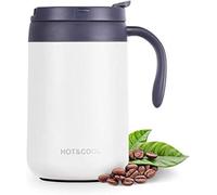 Contigo Streeterville Desk Mug, insulated coffee mug with stainless steel handle, coffee to go mug with lid, keeps coffee and tea warm for up to 5 hours, ideal for office & home, 410 ml