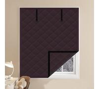 Insulated Window Cover Black/Gray, Winter Window Insulation Kit, Thermal Windows Blanket Winterizing Windows Curtains for RV Basement Apartment sala(Brown,39x47in/100x120cm)