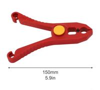 Insulated Wire Clamp 5.9 Inch VDE Plastic 1000V Rated Anti Magnetic Safety Spring Clip, 33mm Jaw Opening for Electricians Cable Holding, Circuit