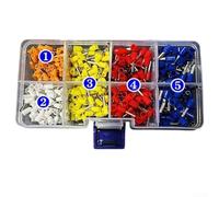 Insulated Wire Connectors, 500PCS Cold-Pressed Terminal Set with Color-Coded Plastic Sleeves for Enhanced Conductivity and Electrical Safety(500pcs)