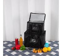 Insulated Woven Laminated Cooler Bag for Outdoor Activities, Large Capacity Lunch Carrier with Sturdy and Portable Build to Maintain Food and Drink Temperature (35 * 23 * 26CM)