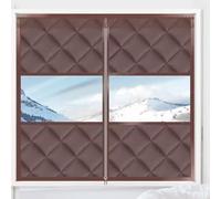 Insulating Curtains Cold Air Blocker for Window No Drilling Required Reusable Two Installation Methods for Homes Student Dormitories