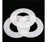 Insulating Flat Gasket, 10pcs Silicone Rubber Flat Washers, Thick 3mm Anti-collision silicone gasket(45x56x3mm)