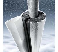 Insulating Foam Pipe Covers 16-219mm, Pipe Insulation Freeze, Protection Heat Preservation Foam Tube for Tubing Outdoor Water, Self Seal Foam Hose for Air Conditioning((ID)60MM x (TK)30MM x (L)0.95M)