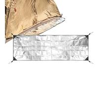 Insulating Foil Mat for Camping, Aluminium Foil Foam Underlay, Insulating Camping Mat Made of Aluminium Foil Foam, Double-Sided Waterproof Foil Mat, Sleeping Tent Underlay, Heat Insulation