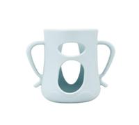 Insulating Glass Bottle Cover with Silicone Handle Prevents Breakage Feeding Bottle Protective Cover