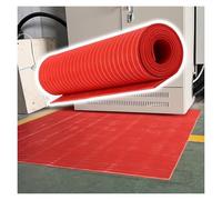 Insulating Mat,Anti-Static Rubber Insulating Mats for Electric Rooms, 6-35 kV Flexible High-Temperature Slip-Resistant Flooring, Red 10'x3.25'x1/4" Insulation Matting