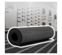 Insulating Rubber Floor Mat Durable Square Non-Conductive Insulated Pad with Non-Slip Surface Cuttable Custom Rubber Mat for Distribution Room Substation Power Plants Workshop Safety Use
