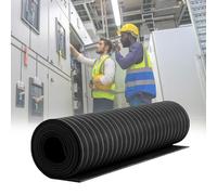 Insulating Rubber Floor Mats - Non-Conductive, Shock-Absorbing, Antiskid for High Voltage Safety, Ideal for Switchboard Protection