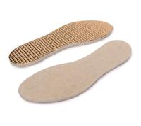 Insulating Shoe Inserts Insoles, Warm Shoe Inserts Insoles, Thermal Triple Layer, Sheep Wool + Insulating Foam + Aluminium Foil (Size: UK 5 / EU 38)