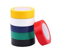 Insulating Tape PVC Electrical Tape 18mm*10m Waterproof Adhesive Gaffer Tape, PVC Flame Retardant Insulation Tape for Indoor and Outdoor, to Wire Projects and Repairs, 6 Colour 6 Pack