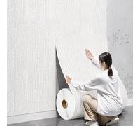 Insulating Wallpaper for Interior Walls, 5 mm Thick, self-Adhesive Foam Insulating mat - Waterproof and Moisture-Resistant, White, L 100 m, W 50 cm