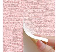 Insulating Wallpaper for Interior Walls, self-Adhesive, Waterproof and Moisture-Resistant, Provides Thermal Insulation for Wall Protection and Decoration, Pink, 50 cm x 1000 cm x 3 mm
