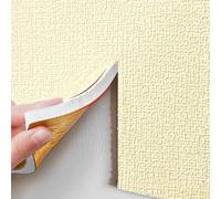 Insulating Wallpaper for Interior Walls, self-Adhesive, Waterproof and Moisture-Resistant, Provides Thermal Insulation for Wall Protection and Decoration, Yellow, 50 cm x 1000 cm x 3 mm
