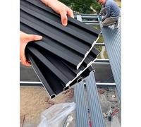 insulation aluminum roofing , Aluminum Alloy Corrugated Roof Panels Pack Of 3 Length 0.95-2m(Grey,L 1250mm(49.2"))