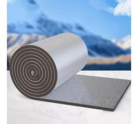 Insulation Cotton Aluminum Foil Radiant Barrier Panels, Self-Adhesive for Walls, Lofts, Roofs, Autos, and Pipes, Reduces Heat Loss, Easy to Cut, 1x9m, 15mm Thick