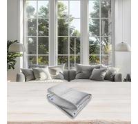 Insulation Film with 8mm Pearl Cotton and Double-Sided Aluminium Foil Sunshade, Heat Reflective Cover for Summer Cooling Curtain, Thermal Barrier Sheet with Glare Reduction Film,(110 * 100cm)