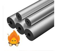 Insulation Foam Pipe Covers Aluminum,ID 16mm-114mm,Self-Seal Pipe Insulation Lagging for Padding,Bumper Corner Edge Protection,Handle Water Pipes,Length 0.9m 0.95m(60mm ID x 10mm Thick x 0.9m)