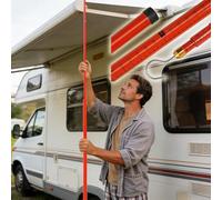 Insulation Measuring Rod, Retractable Insulated Height Measuring Rod with Hook and Carrying Bag Lightweight Surveying Pole for RV Home Commercial Use Multiple Sizes(18 m(59.1 ft))