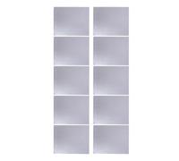 Insulation Pad Aluminum Foil Self Adhesive 10pcs | Noise Damping, Heat Reflective Silver Surface, Foam Backing, Quick Install for Cabins, Hoods, Indoor Use