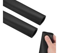 Insulation Pipe ID18-32mm Foam Tube Scaffold Protection Foam Hose Slip Resistant for Outside Diameter Bore Pipes Fire Retardant Pipe Cover(Black,ID 32mm)