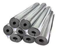 Insulation Pipe Outdoor Heat Preservation Foam Tube Self Adhesive Aluminum Foil Foam Tubing ID 22-120mm Pipe Lagging for Outdoor Tubing Winter Antifreeze Protection(TK 30mm/1.2",ID 48 mm/1.9")