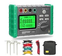 Insulation Resistance Tester, Earth Resistance Tester 0-2000Ω/ohm Insulation Tester Earth Voltage AC 0-600V PV Voltage DC 0-1500V Earth Ground Meter Digital Megaohmmeter Resistance Tester