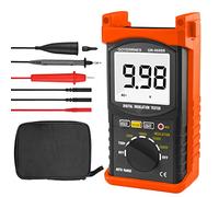 Insulation Resistance Tester,GR-6688B Portable Megohmmeter 200 Gig Ohm Digital Insulation Resistance with range 500V/1000V/2500V/5000V,with Data Hold Backlight,Testing for Floor Heating Cable
