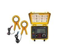 Insulation Tester, ETCR3200C Double Clamp Ground Resistance Meter Range 300KΩ Earth Current Detector 600A Soil Resistity Tester