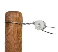 Insulators for electric corner fences in porcelain Gallagher (x6)