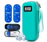 Insulin Cool Bag with 2 TSA Ice Packs, Diabetic Bag with Cool Bag, Small, Insulin Pen Bag, Small Insulin Cool Box, Mini Case for Cooler Bag, Medication, Gifts for Diabetics (Green)