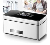 Insulin Cool Box Refrigerator Electric Portable Cooler Intelligent Fridge, Cold Boxes Portable Drug Reefer Drug Constant Temperature Refrigerator, 215×115×105mm