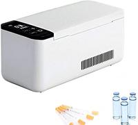 Insulin Cool Box Refrigerator Portable Insulin Cooler Drug Rechargeable Refrigerator Insulin Refrigerated Box Smart Temperature Control 2-8°C