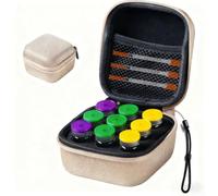 Insulin Cooler Case - For Fridge and Travel, For EVA Hard Shell with Thick Sponge Padding, Portable Storage Box Holder - For 9 Vials of Insulin or Peptides,(Gold Color)