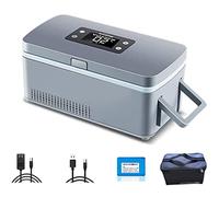 Insulin Cooler, Drug Insulin Vaccine Refrigerator Warmer, Outdoor Home - Box for Medication,with Battery, Intelligent Temperature Control,Alarm,Battery*1