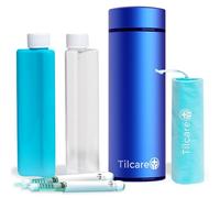 Insulin Cooler Travel Case by Tilcare - 60H Reusable Pen Freezer Bottle - Standard TSA Approved Hard Shell Medication Cooling Case - Emergency 12H Bottle - Holds up to 2 Diabetic Pens, Medical Vials