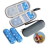 Insulin Cooler Travel Case, Insulin Pen Case Portable with 2 Nylon Ice Packs, Insulated Bag for Diabetic Supplies, Diabetic Storage Organizer Medication Cooler Diabetic Bag