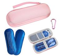 Insulin Cooler Travel Case,Insulin Pen Cooler Travel Case Include 1 Storage Box 2 Insulin Ice Packs 1 Light Pink Mountain Buckle Reusable Suitable for The Organizer Of Temperature Control