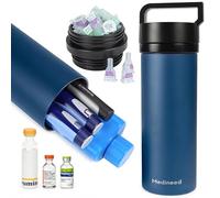 Insulin Cooler Travel Case TSA Approved, 60H 3-6 Pens Diabetes Care Medicine Travel Cooler, Refrigerated Medicine Case with Ice Packs, Medication Organizer for Diabetic Supplies Carrying (Blue)