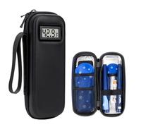 Insulin Cooler Travel Case with Temperature Display, Insulin Pen Case with 2 Ice Packs, Portable Insulin Travail Case for Daily Life Trip