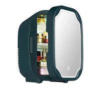 Insulin Fridge Box Portable Refrigerator with LED Lamp Makeup Mirror, 8L Cosmetic Fridge Small Fridge for Skincare,Bedroom Or Travel,Green Insulin Cooler