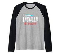 Insulin Not Included Patient Type Diabetic Diabetes Raglan Baseball Tee