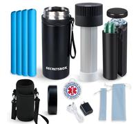 Insulin Pens Cooler 2-8℃ Temp Control, USB Medicine Cooler Travel Case, Diabetics Medicine Travel Cooler TSA Approved, with 4 Gel Ice Bag Portable Medication Cooler