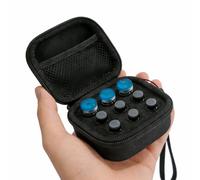 Insulin Vial Case for Travel, Fits 10ml/3ml Bottles, Hard Shell Insulin Bottle Storage Organizer with Foam Slots & Mesh Pocket, Diabetic Supplies Organizer for Home and On-The-Go (9 Slots)