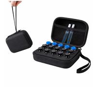 Insulin Vial Case for Travel, Fits 10ml/3ml Bottles, Hard Shell Insulin Bottle Storage Organizer with Foam Slots & Mesh Pocket, Diabetic Supplies Organizer for Home and On-The-Go (15 Slots)